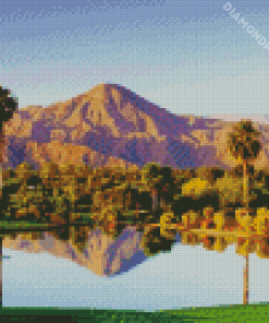 33 Mirror Lake Palm Springs diamond painting