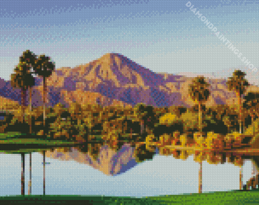 33 Mirror Lake Palm Springs diamond painting