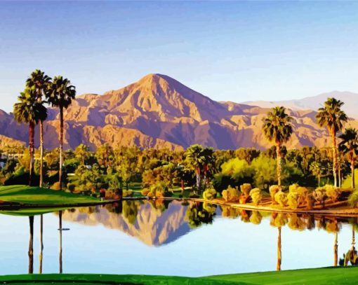 33 Mirror Lake Palm Springs diamond painting