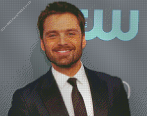 Actor Sebastian Stan diamond painting