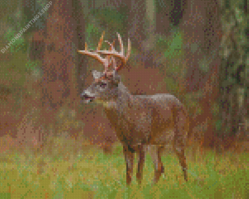 Aesthetic Deer In Rain diamond painting
