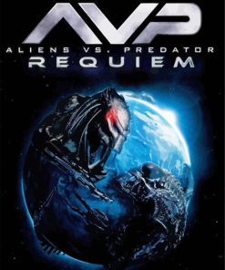 Alien VS Predator Science Fiction Movie diamond painting