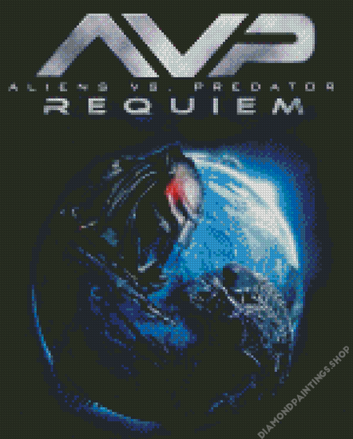 Alien VS Predator Science Fiction Movie diamond painting