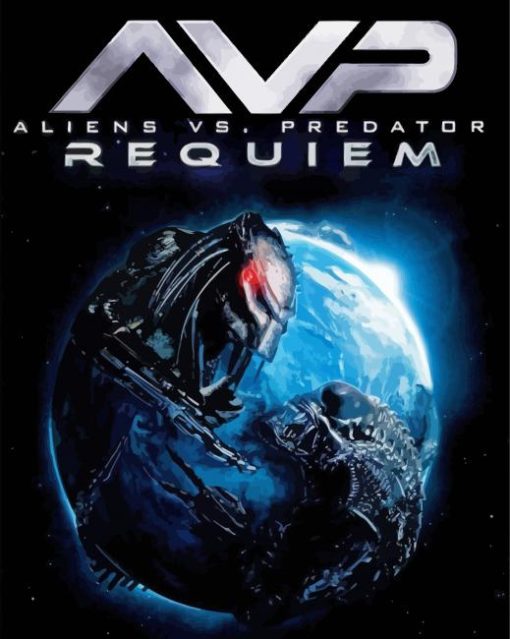 Alien VS Predator Science Fiction Movie diamond painting