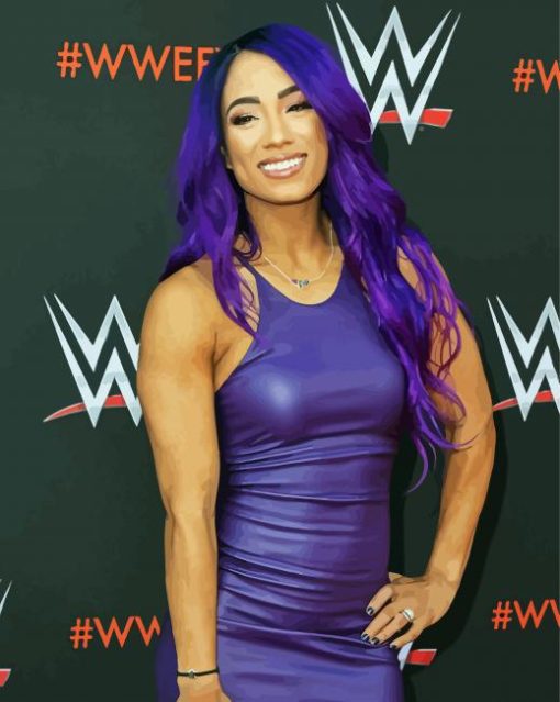 American Professional Wrestler Sasha Banks diamond painting