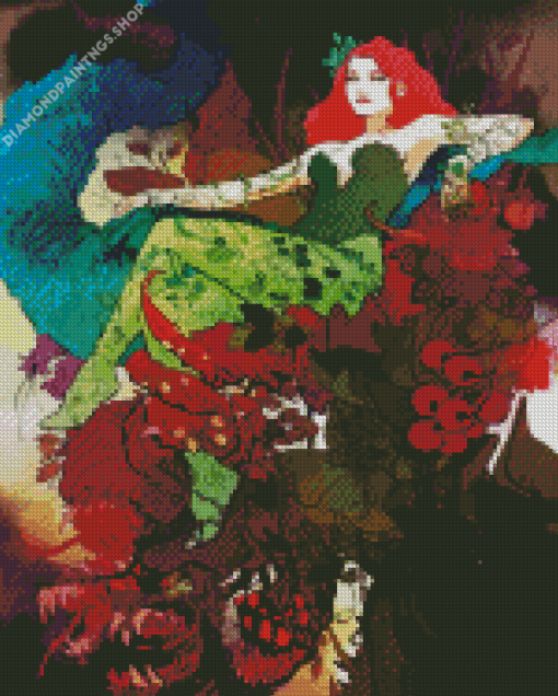 Art Nouveau Poison Ivy diamond painting