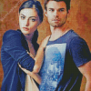 Joseph Morgan And Phoebe Tonkin diamond painting