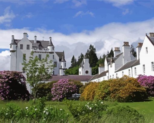 Balmoral Castle Aberdeen diamond painting