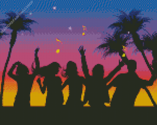 Beach Party diamond painting