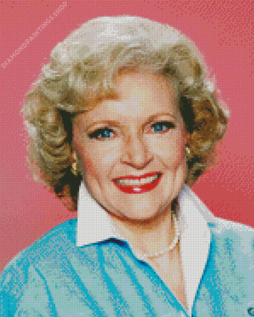 Beautiful Betty White diamond painting