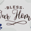 Bless This Home Illustration diamond painting