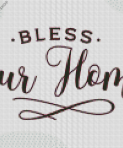 Bless This Home Illustration diamond painting