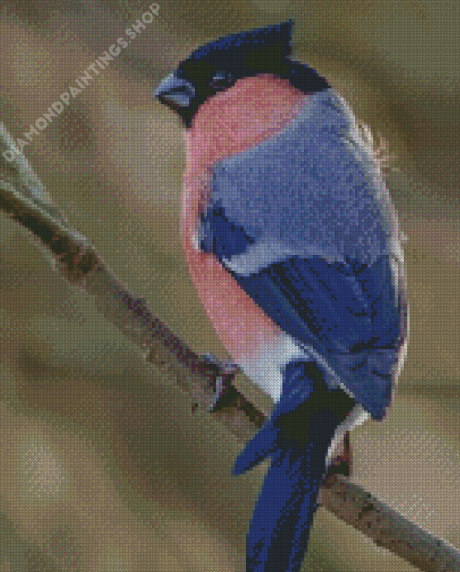 Blue And Pink Swallow diamond painting