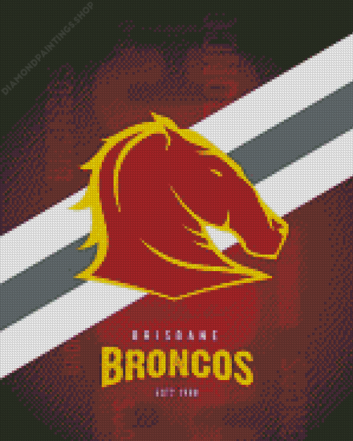 Brisbane Broncos Logo diamond painting