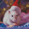 Christmas Mouse diamond painting