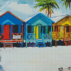 Colorful Beach Houses diamond painting