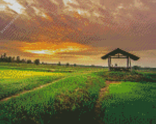 Country Landscape diamond painting