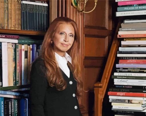 Danielle Steel In The Library diamond painting