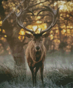Deer Animal Heart diamond painting