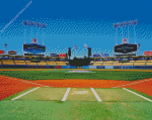 Dodger Stadium In Los Angeles diamond painting