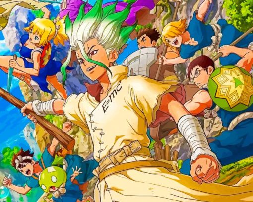 Dr Stone Poster diamond painting