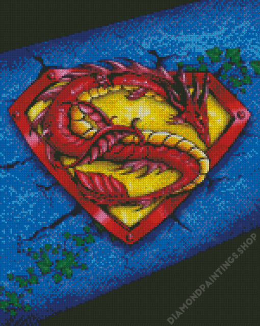 Dragon Superman Symbol diamond painting