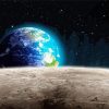 Earth Rise From Moon diamond painting