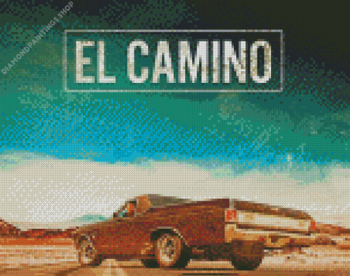 El Camino Illustration diamond painting