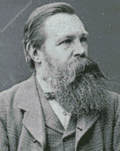 Friedrich Engels Portrait diamond painting