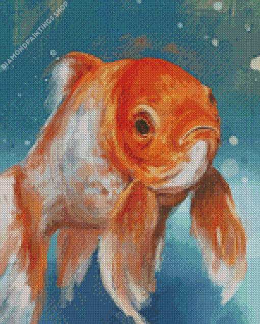 Gold Fish Illustration diamond painting