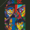 Gorillaz Pop art diamond painting