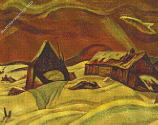 Grey Day Laurentians A y jackson diamond painting