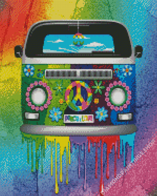 Hippie Van Art diamond painting