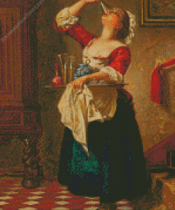 Housemaid Drinking diamond painting