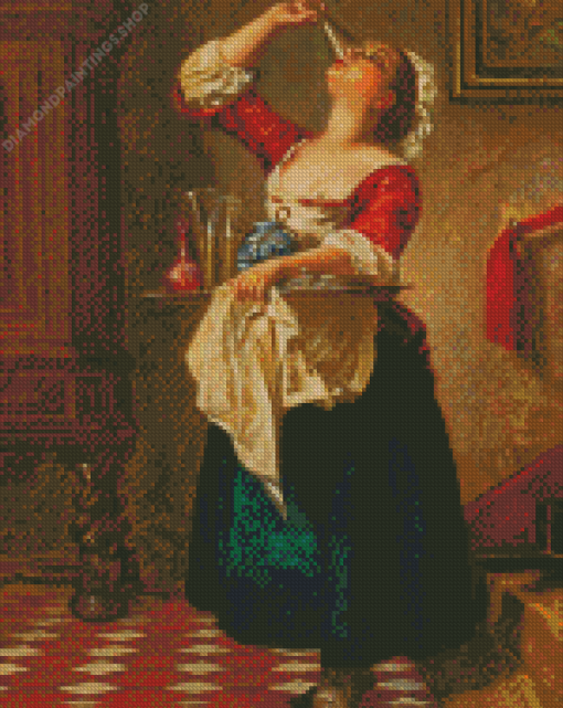 Housemaid Drinking diamond painting