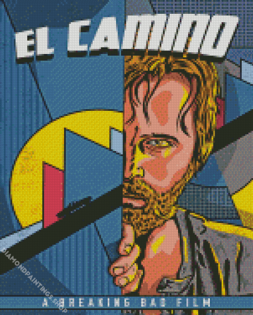 Illustration El Camino Film diamond painting