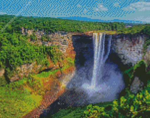 Kaieteur Falls Guyana diamond painting