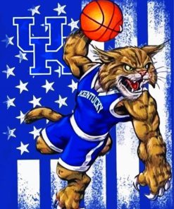 Kentucky Wildcats Basketball Team Logo diamond painting