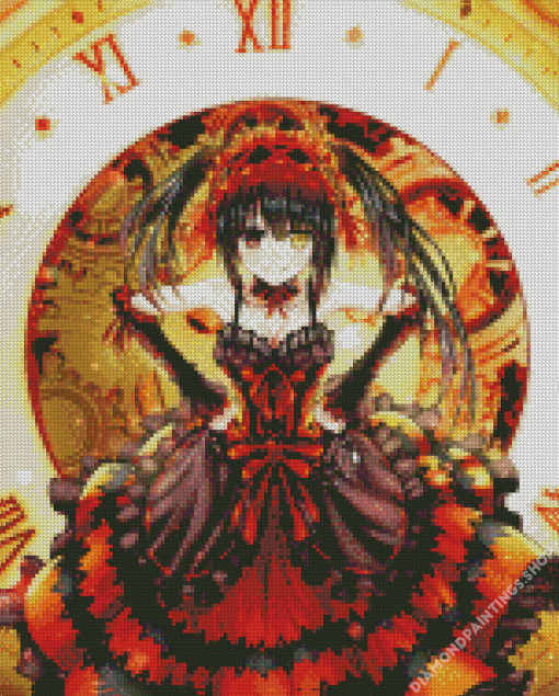 Kurumi Anime Girl diamond painting