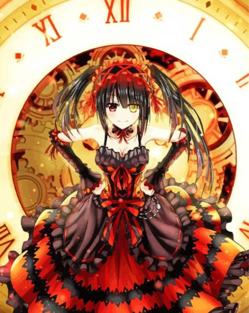 Kurumi Anime Girl diamond painting