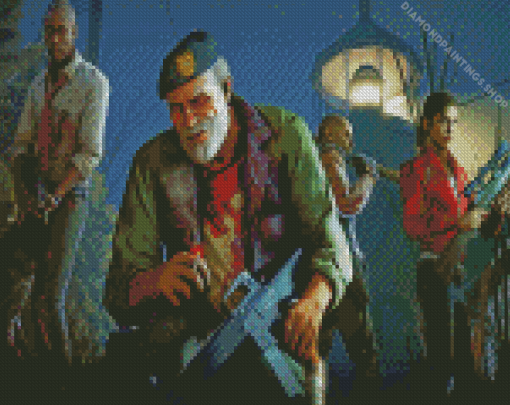 Left 4 Dead Game Characters diamond painting