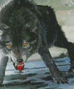 Mad Fenrir Wolf diamond painting