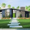 Mid Century Modern Exterior House diamond painting