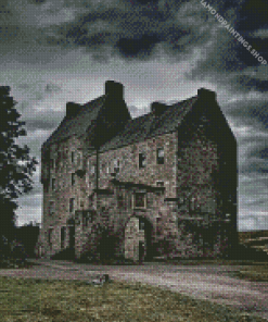 Midhope Castle Scotland diamond painting