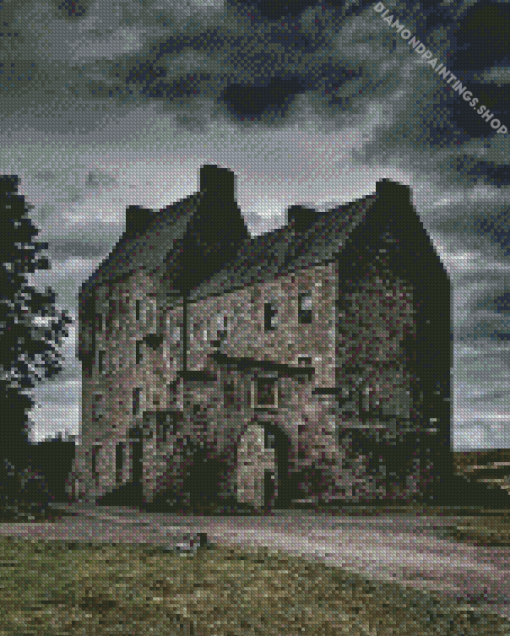 Midhope Castle Scotland diamond painting