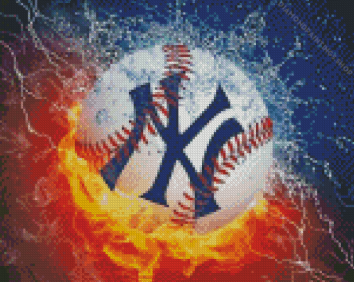 Ny Yankees Ball diamond painting