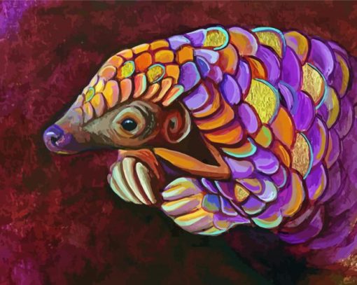 Pangolin diamond painting