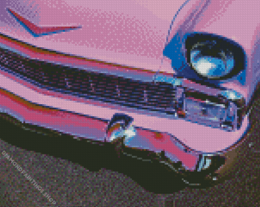 Pink Cadillac diamond painting