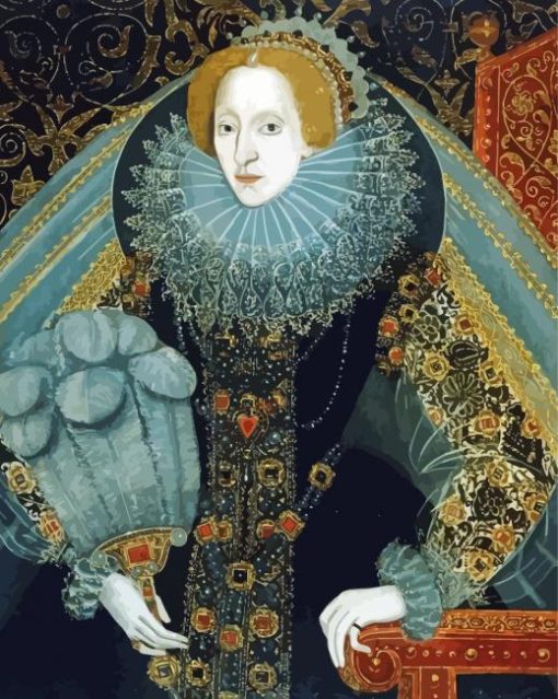 Portrait Catherine Parr diamond painting