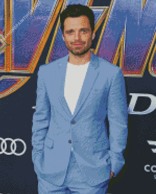 Portrait Of Sebastian Stan diamond painting